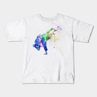 watercolor martial art Kids T-Shirt